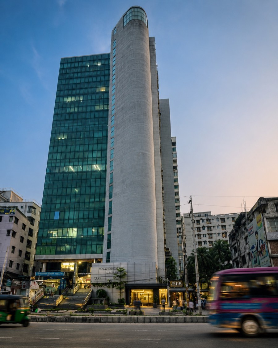 Confidence Center building on Pragati Sharani